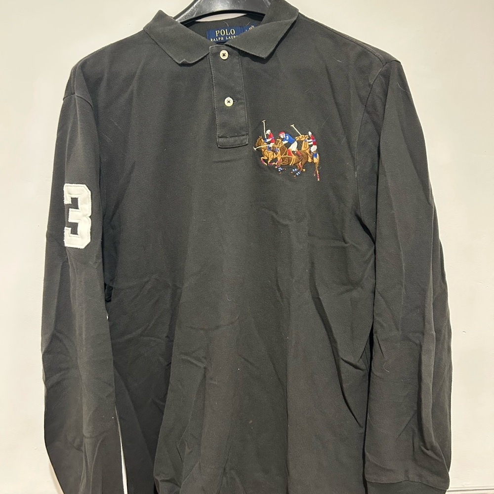 Polo by Ralph Lauren Black Long Sleeve Shirt